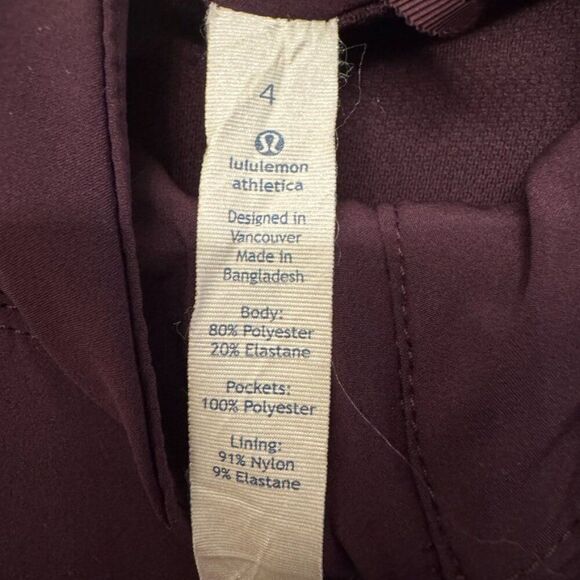 Lululemon Step To It Hooded Jacket in Black Cherry Color Size 4 - Picture 12 of 12